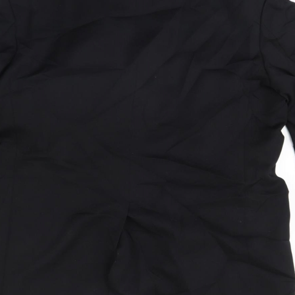 Preworn Mens Black   Jacket Blazer Size 42  - Shoulder Pads