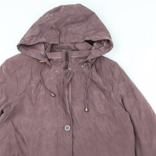 Bonmarché Womens Pink   Rain Coat Coat Size M