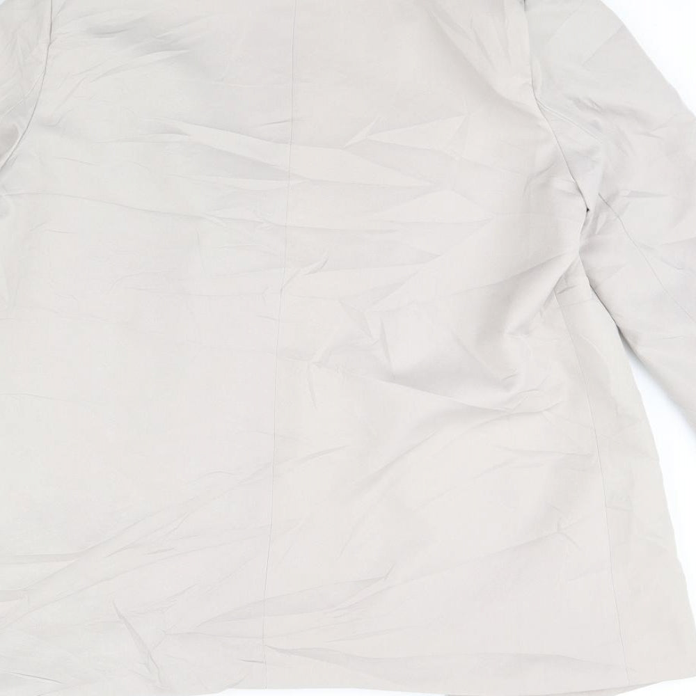 Missguided Womens Ivory   Jacket Blazer Size 12  - Shoulder Pads