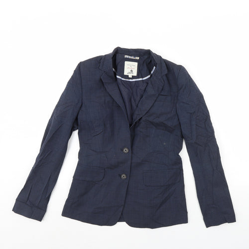 Vacknox Womens Blue   Jacket Blazer Size 4  - Shoulder Pads