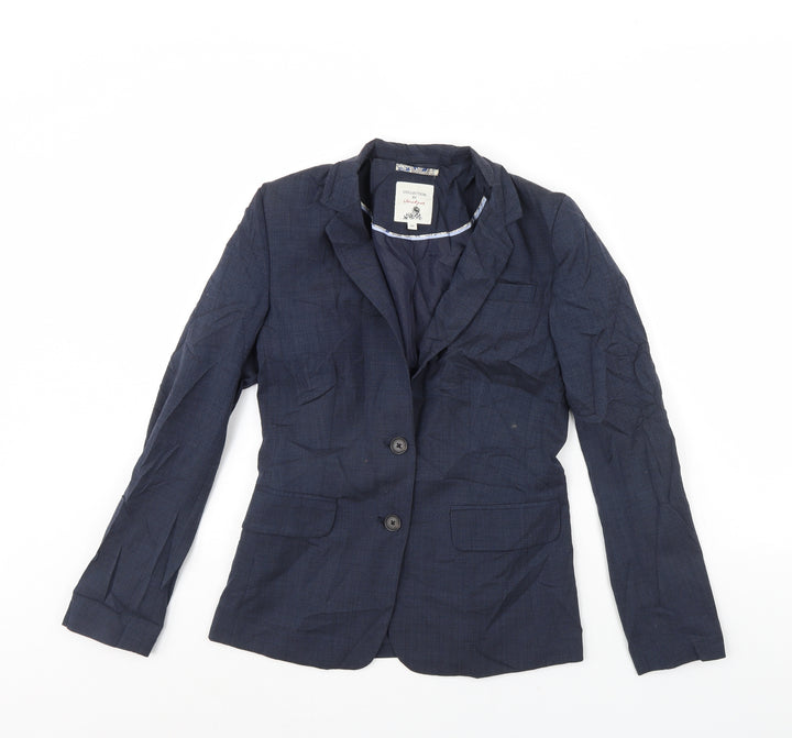Vacknox Womens Blue   Jacket Blazer Size 4  - Shoulder Pads