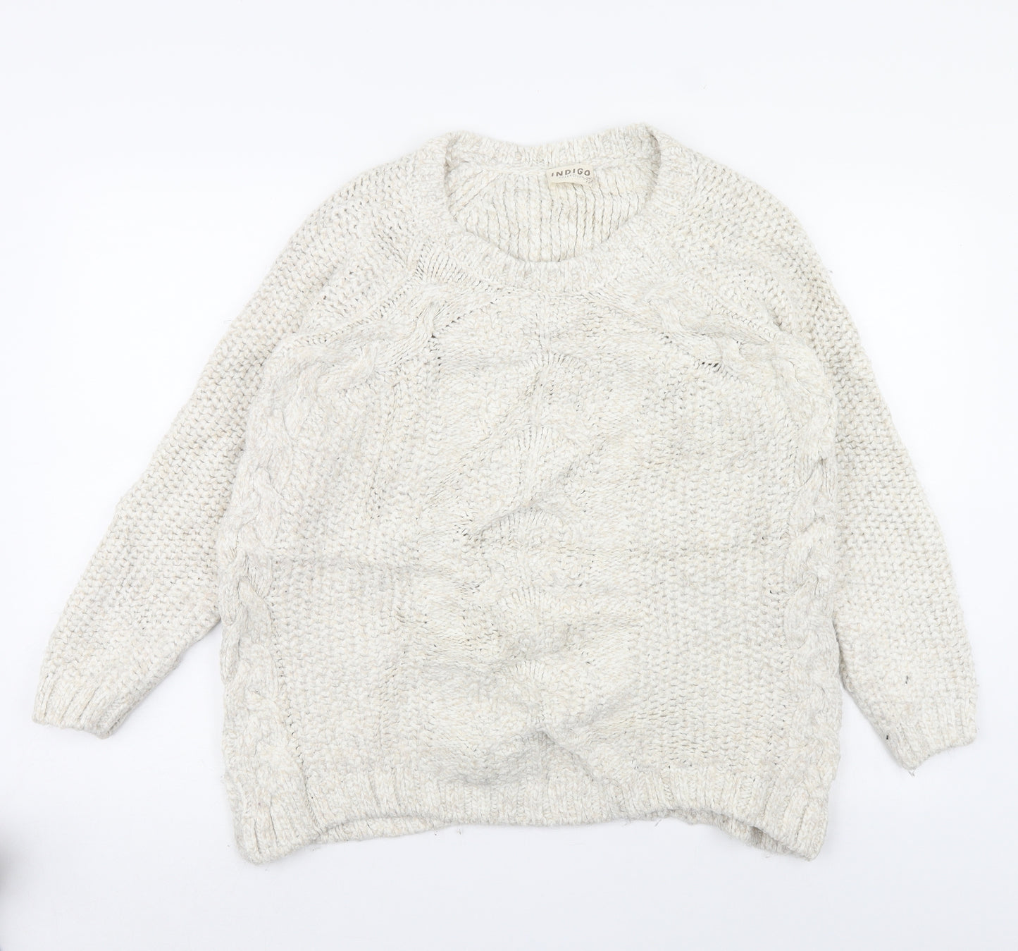 m&s Womens Beige   Pullover Jumper Size 14