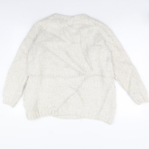 m&s Womens Beige   Pullover Jumper Size 14