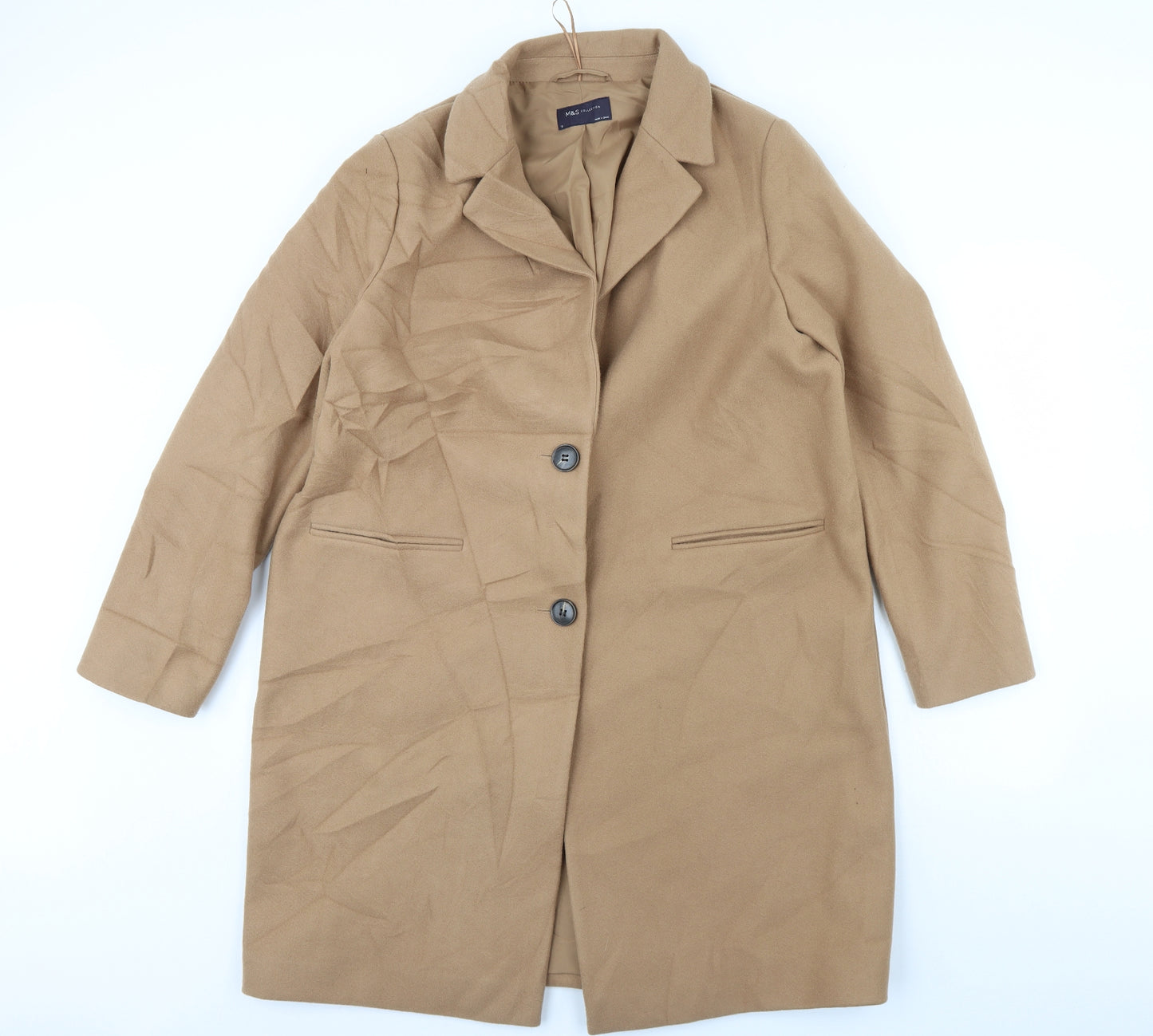 m&s Womens Beige   Jacket Coat Size 18