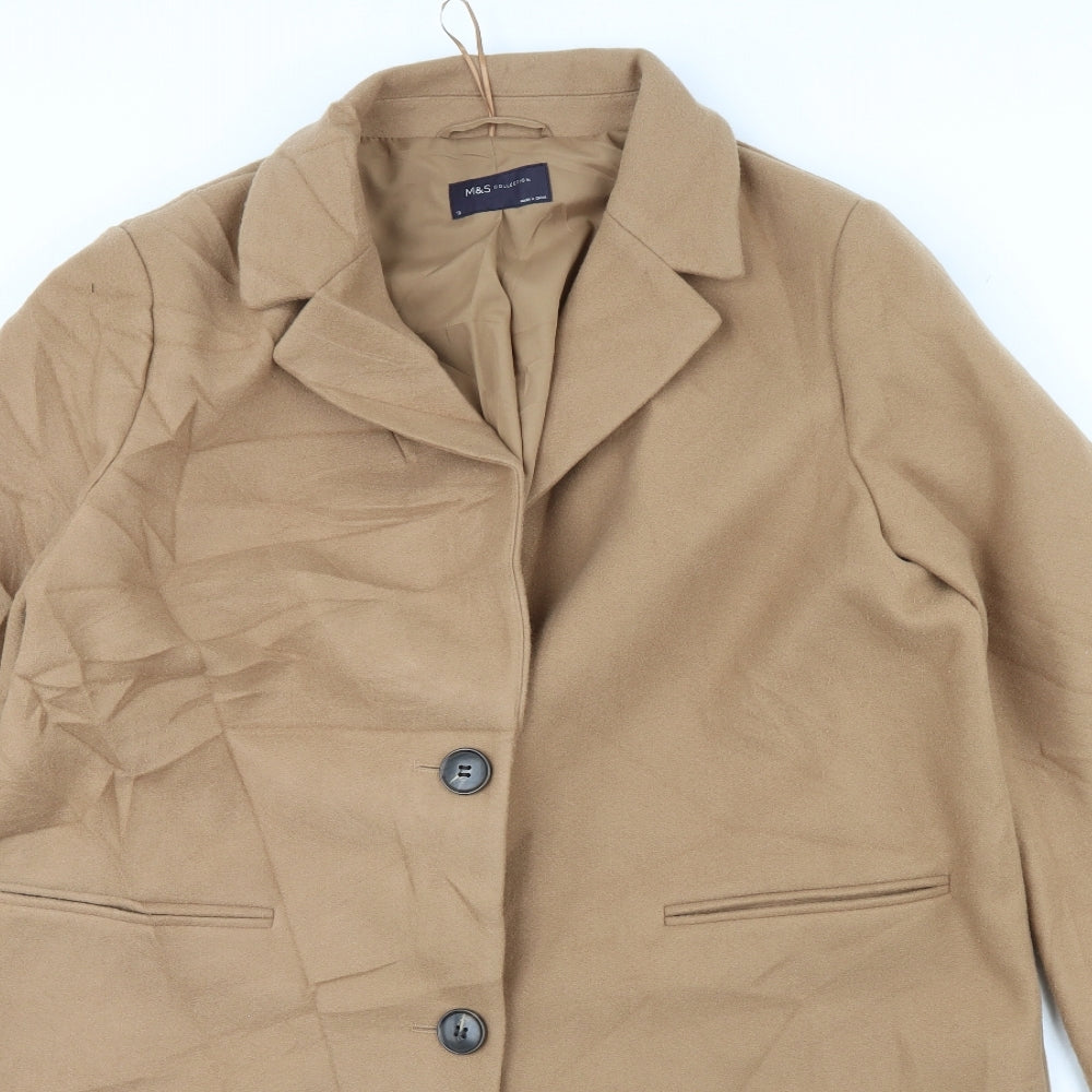 m&s Womens Beige   Jacket Coat Size 18