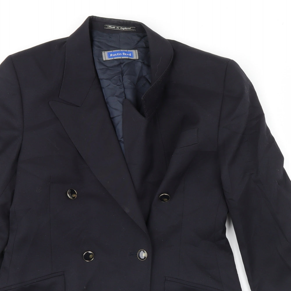Austin Reed Mens Blue   Jacket Blazer Size 34  - Shoulder Pads