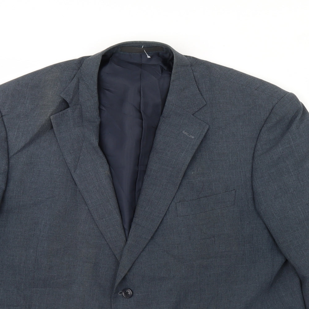 m&s Mens Grey   Jacket Blazer Size 44  - Shoulder Pads