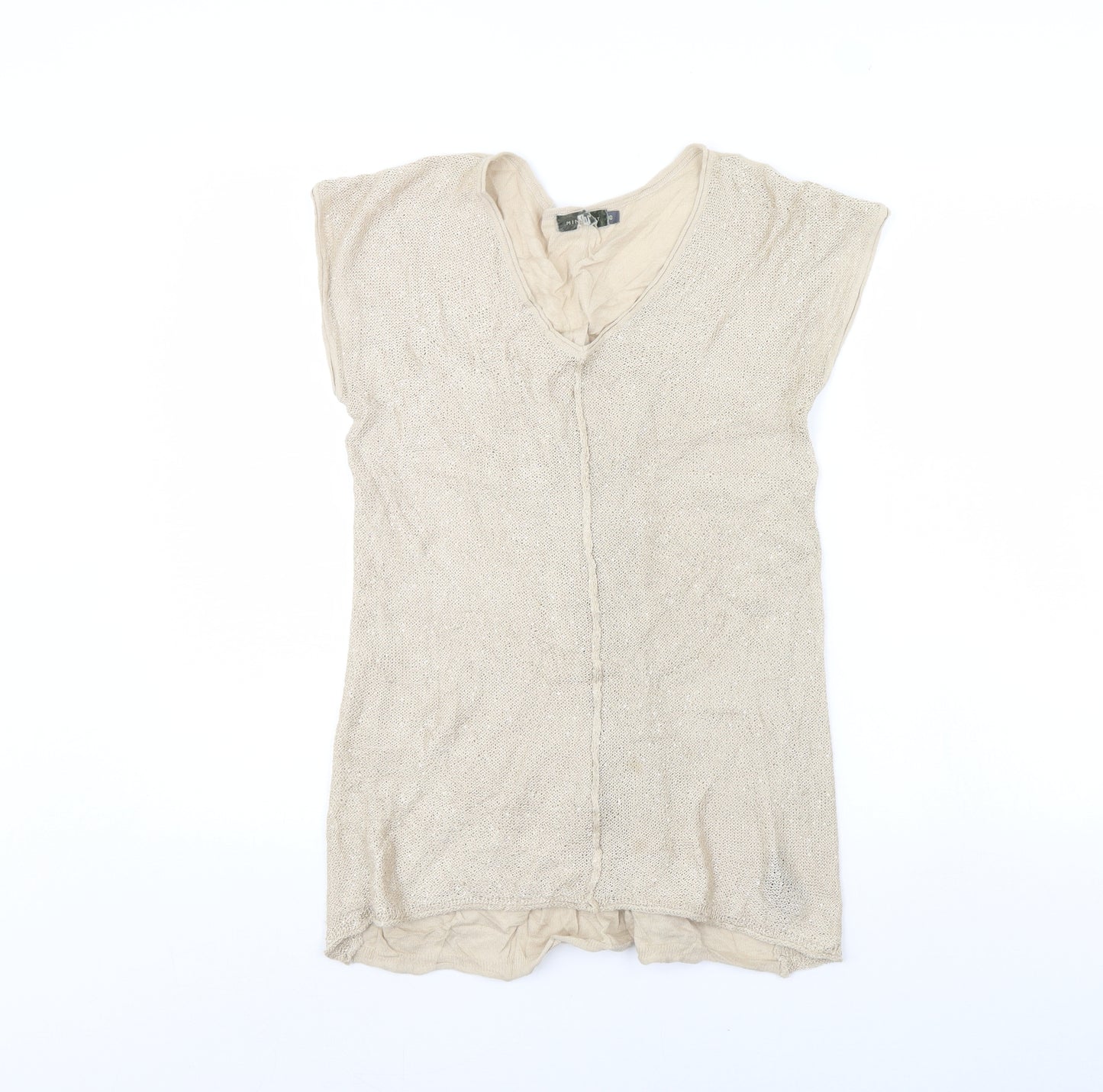 Mini Velvet Womens Beige   Pullover Jumper Size 10