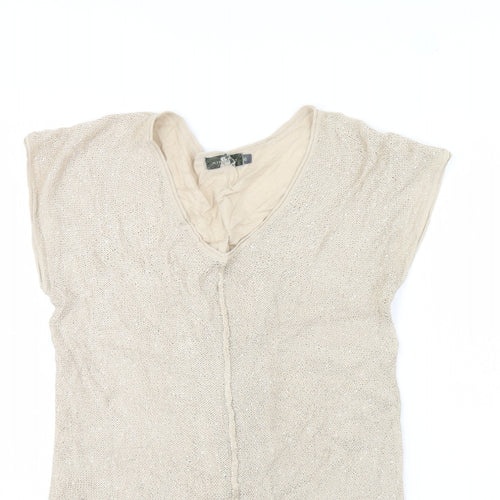 Mini Velvet Womens Beige   Pullover Jumper Size 10