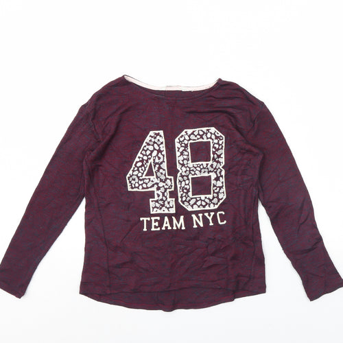 H&M Womens Purple   Pullover Jumper Size 8  - 48