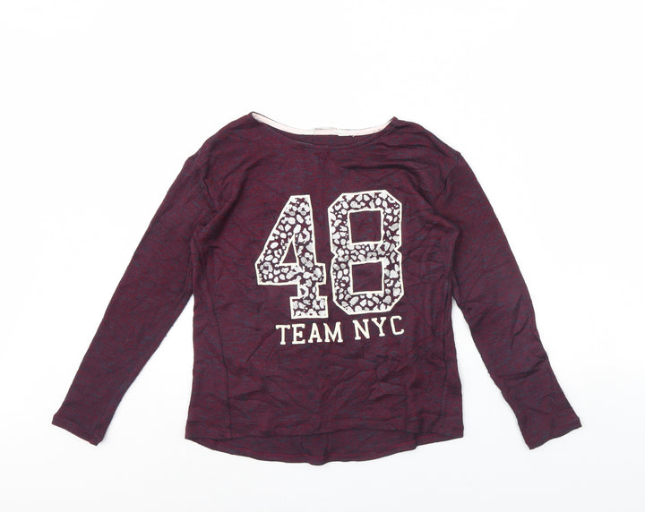 H&M Womens Purple Pullover Jumper Size 8 - 48
