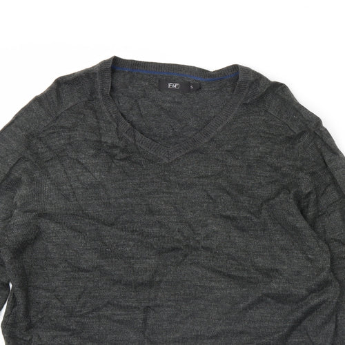 F&F Womens Grey   Pullover Jumper Size S