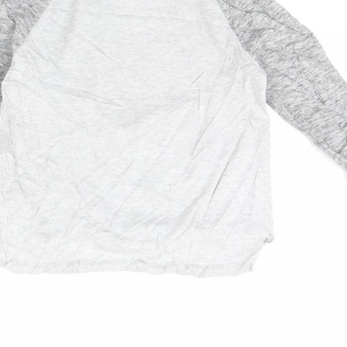 Gap Girls Grey   Pullover Jumper Size S  - Daisy duck
