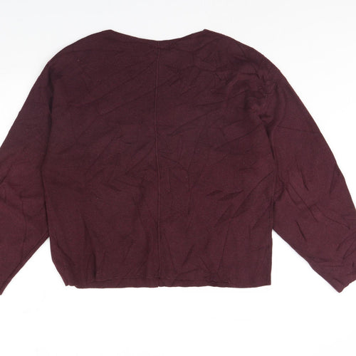 Concious Womens Purple   Pullover Jumper Size M
