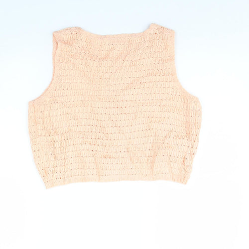 Topshop Womens Orange   Cropped Tank Size 10