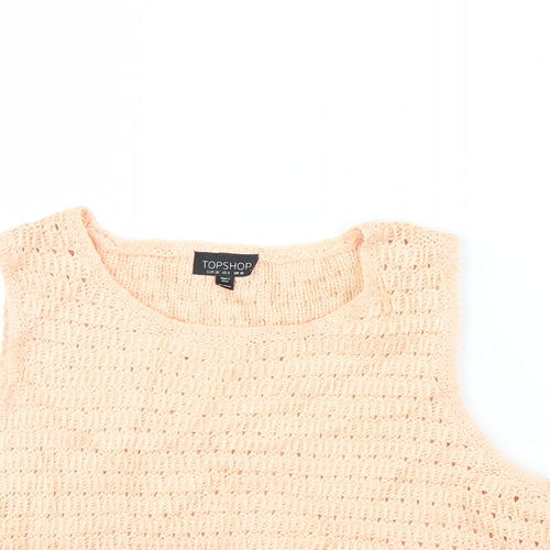 Topshop Womens Orange   Cropped Tank Size 10