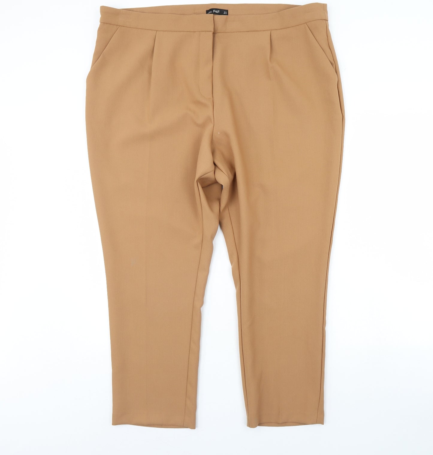 F&F Womens Brown   Trousers  Size 22 L30 in