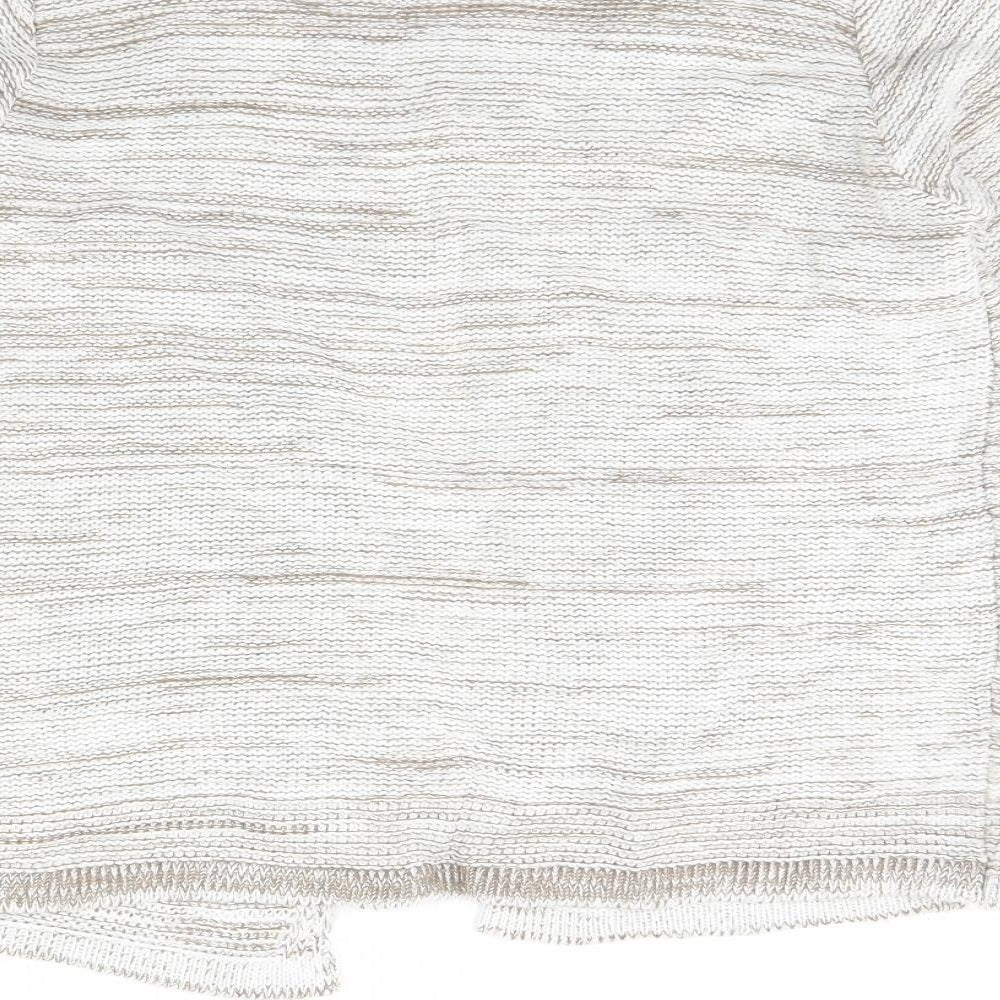 Isle Womens Beige Striped  Jacket  Size S