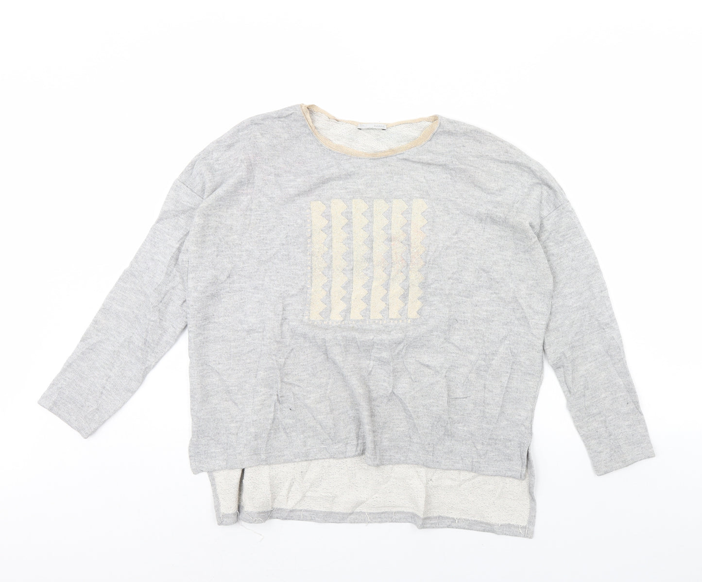 Zara Womens Grey   Pullover Jumper Size M