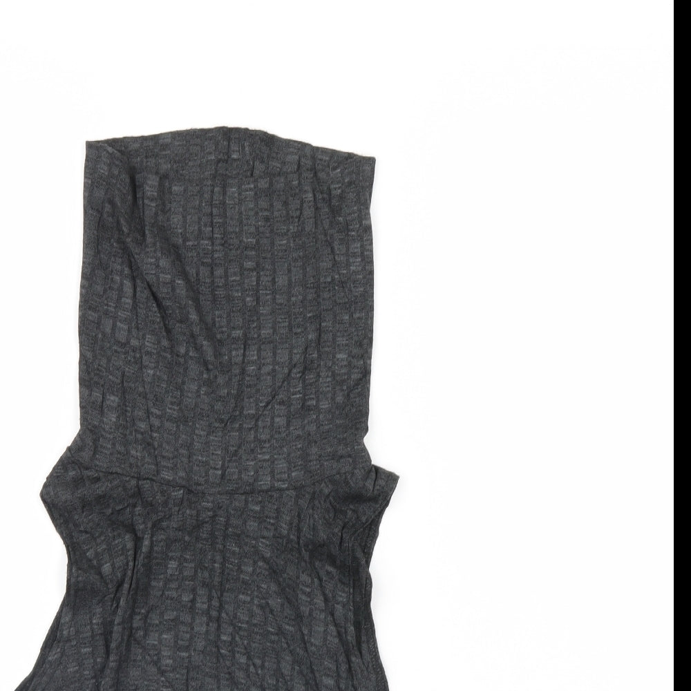 Style plus Womens Grey  Rayon Basic Tank Size S