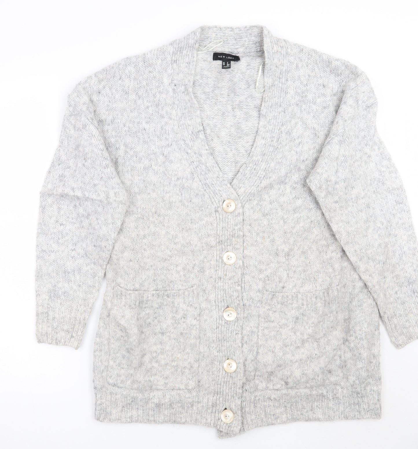 Newlook Womens Grey   Cardigan Jumper Size S