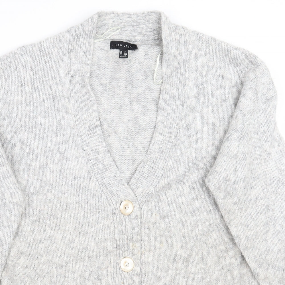 Newlook Womens Grey   Cardigan Jumper Size S