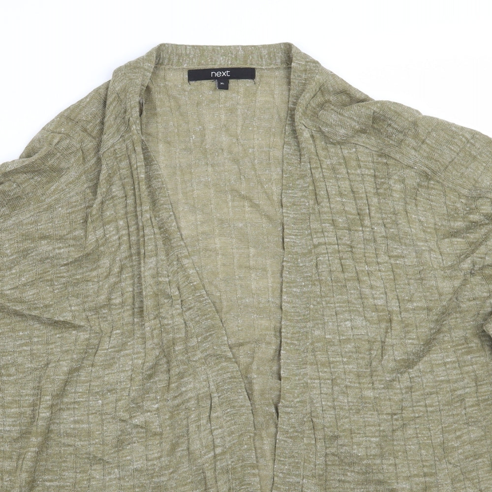 NEXT Womens Green   Cardigan Jumper Size XL
