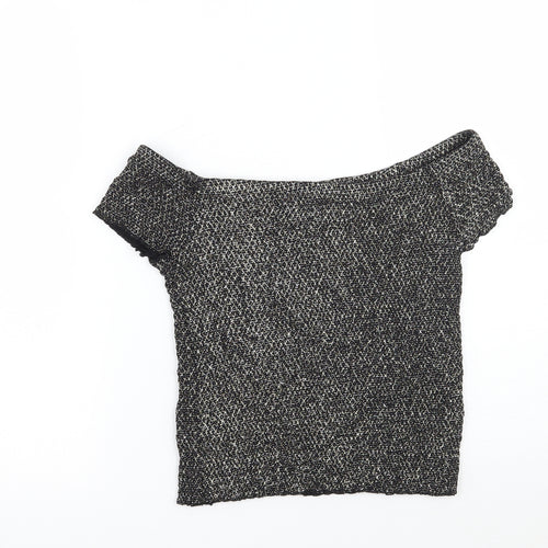 Very Girls Black   Basic T-Shirt Size 12 Years