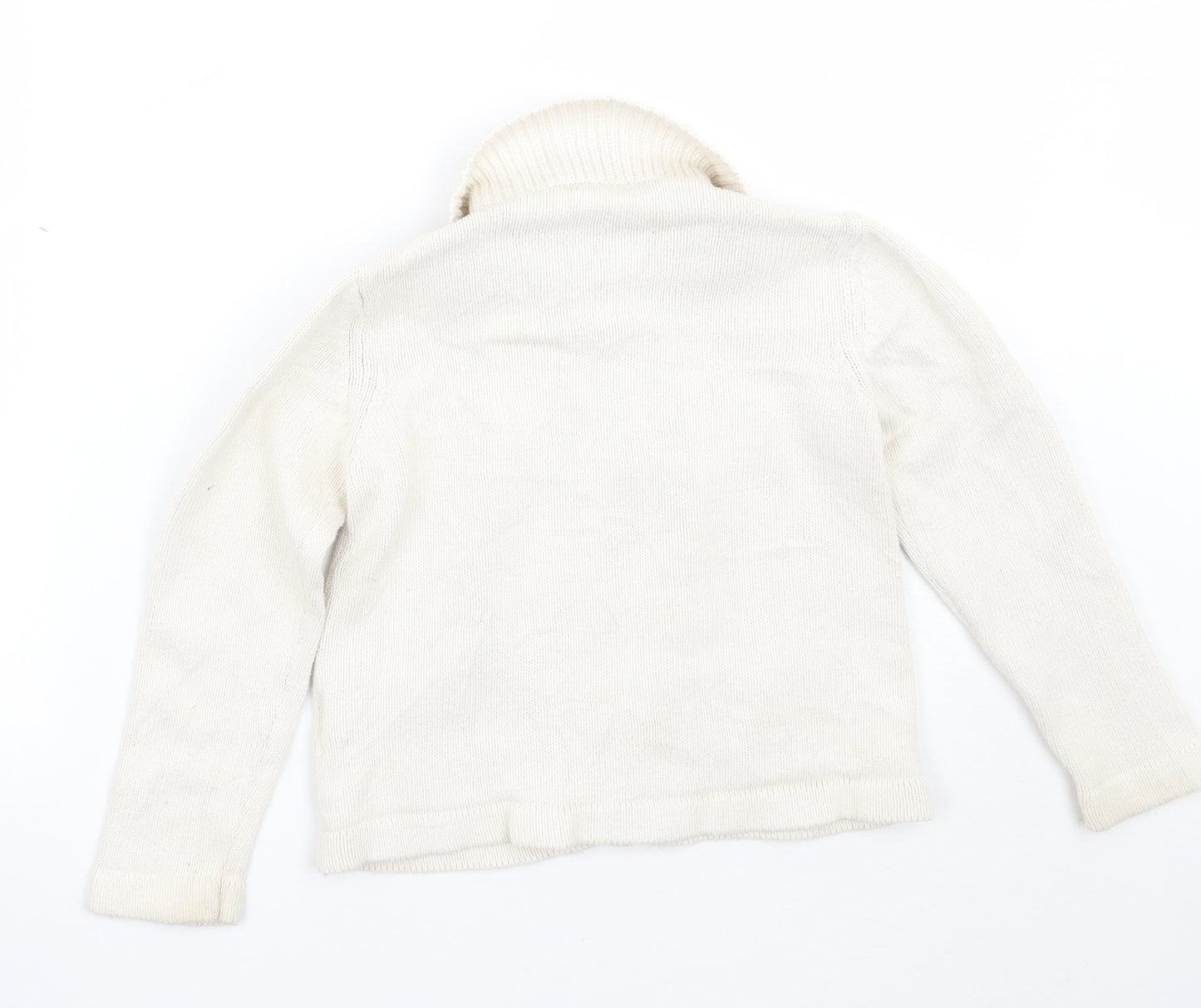 Marks and Spencer Girls White   Cardigan Jumper Size 5-6 Years