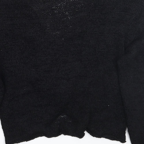 H&M Womens Black   Pullover Jumper Size M