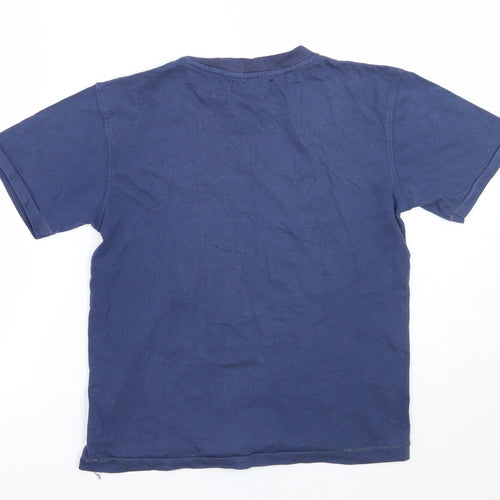 Rebel Boys Blue   Basic T-Shirt Size 10-11 Years