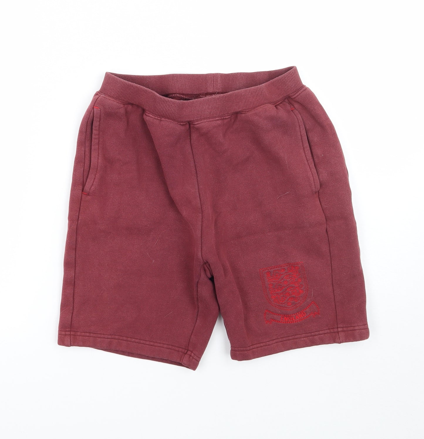 Umbro Boys Red   Sweat Shorts Size 13 Years - England