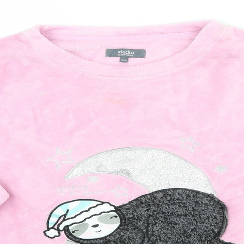 Studio Womens Pink   Top Pyjama Top Size 24