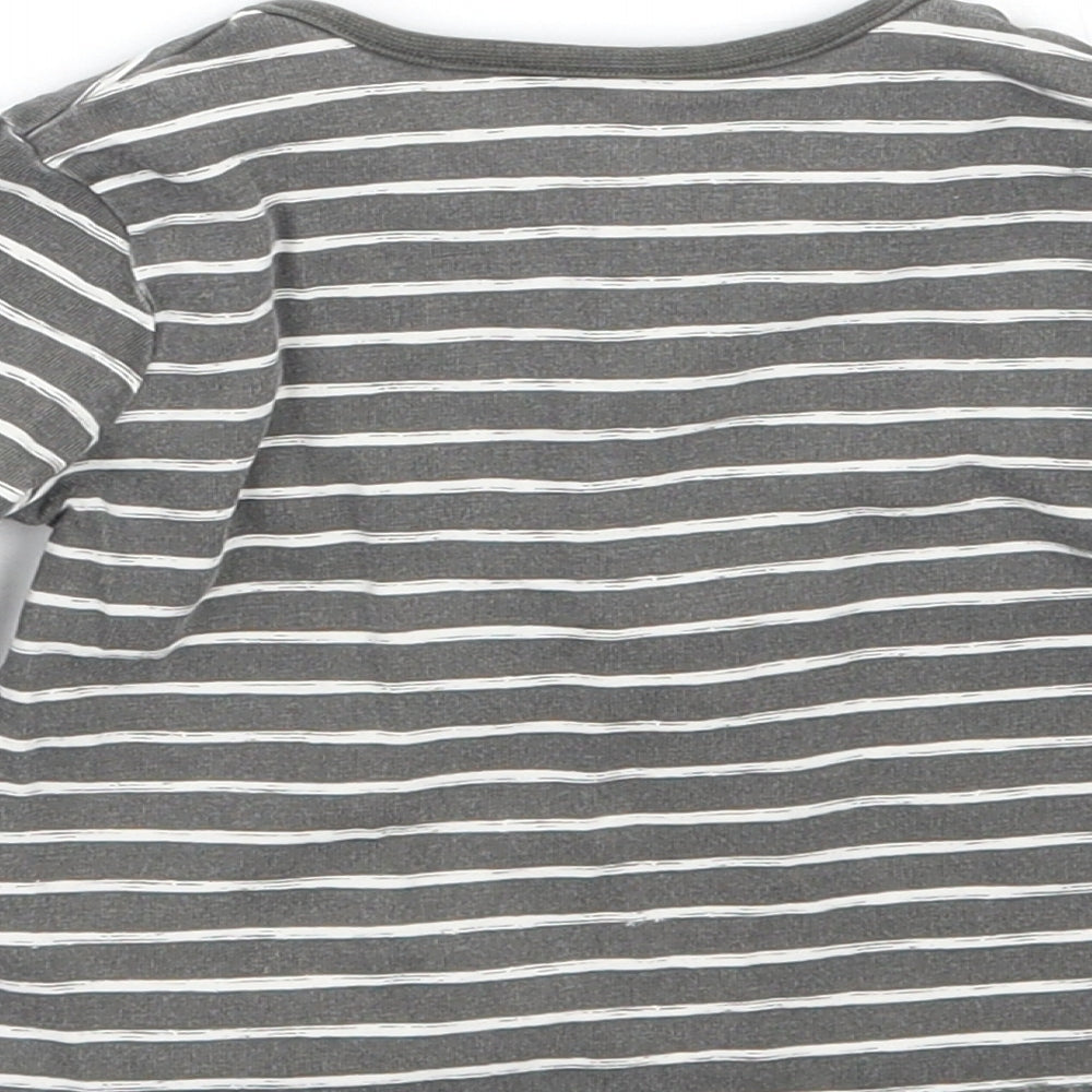 TU Baby Grey Striped  Basic T-Shirt Size 3-6 Months