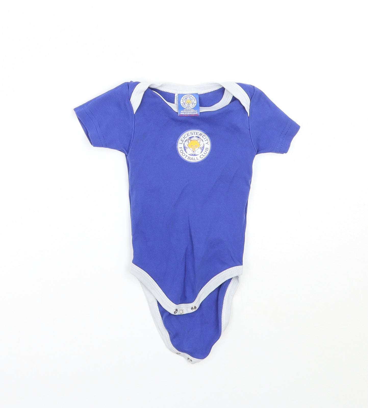 Leicester City FC Baby Blue   Babygrow One-Piece Size 3-6 Months