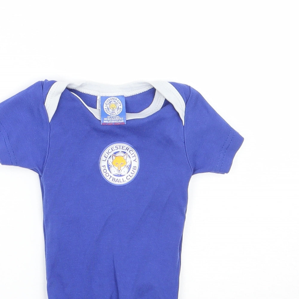 Leicester City FC Baby Blue   Babygrow One-Piece Size 3-6 Months