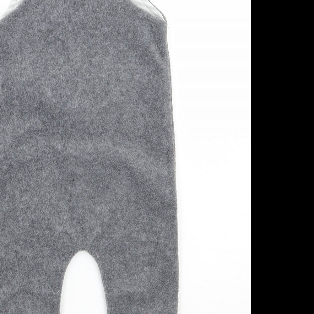 Matalan Baby Grey   Dungaree One-Piece Size 6-9 Months