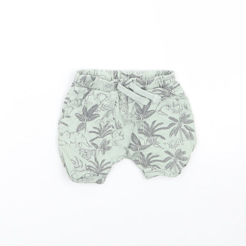TU Baby Green Floral  Cropped Trousers Size 0-3 Months