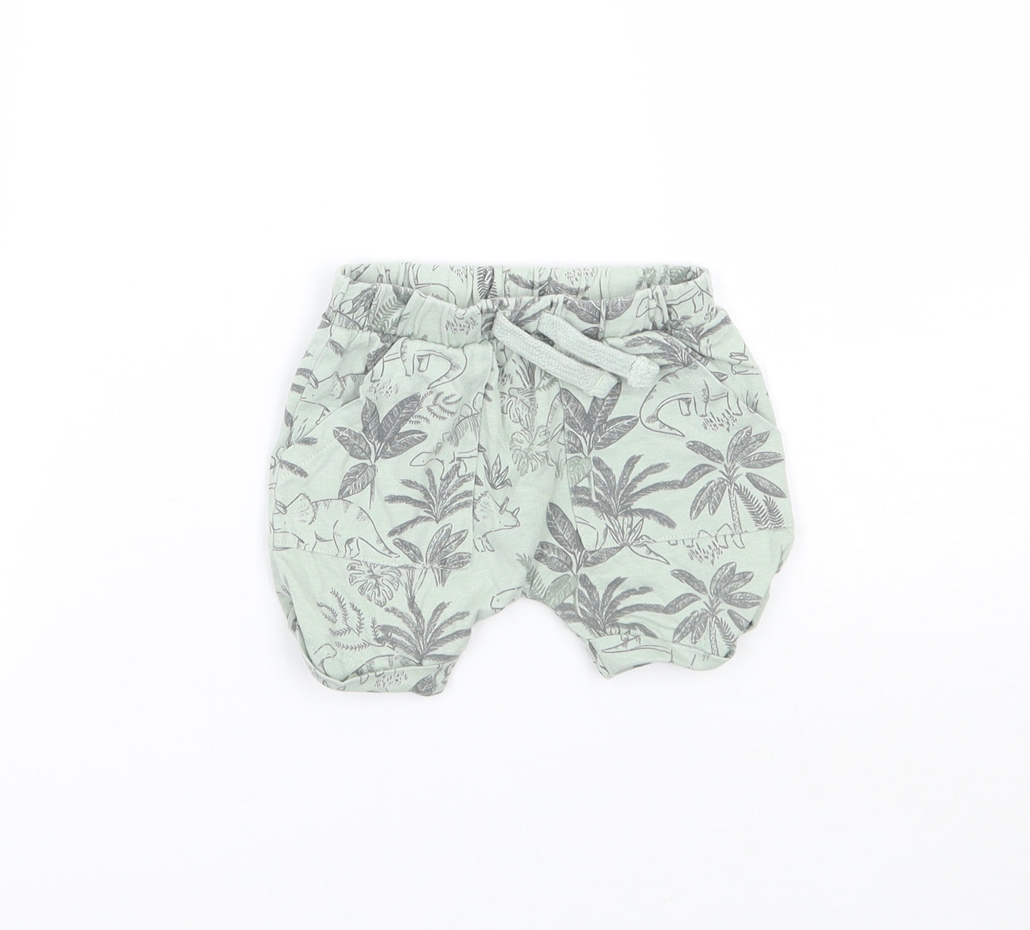 TU Baby Green Floral  Cropped Trousers Size 0-3 Months