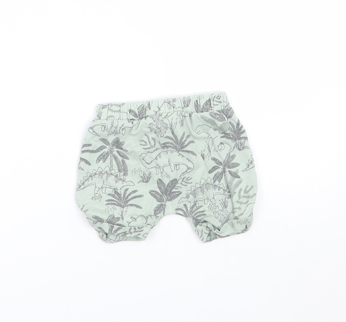 TU Baby Green Floral  Cropped Trousers Size 0-3 Months