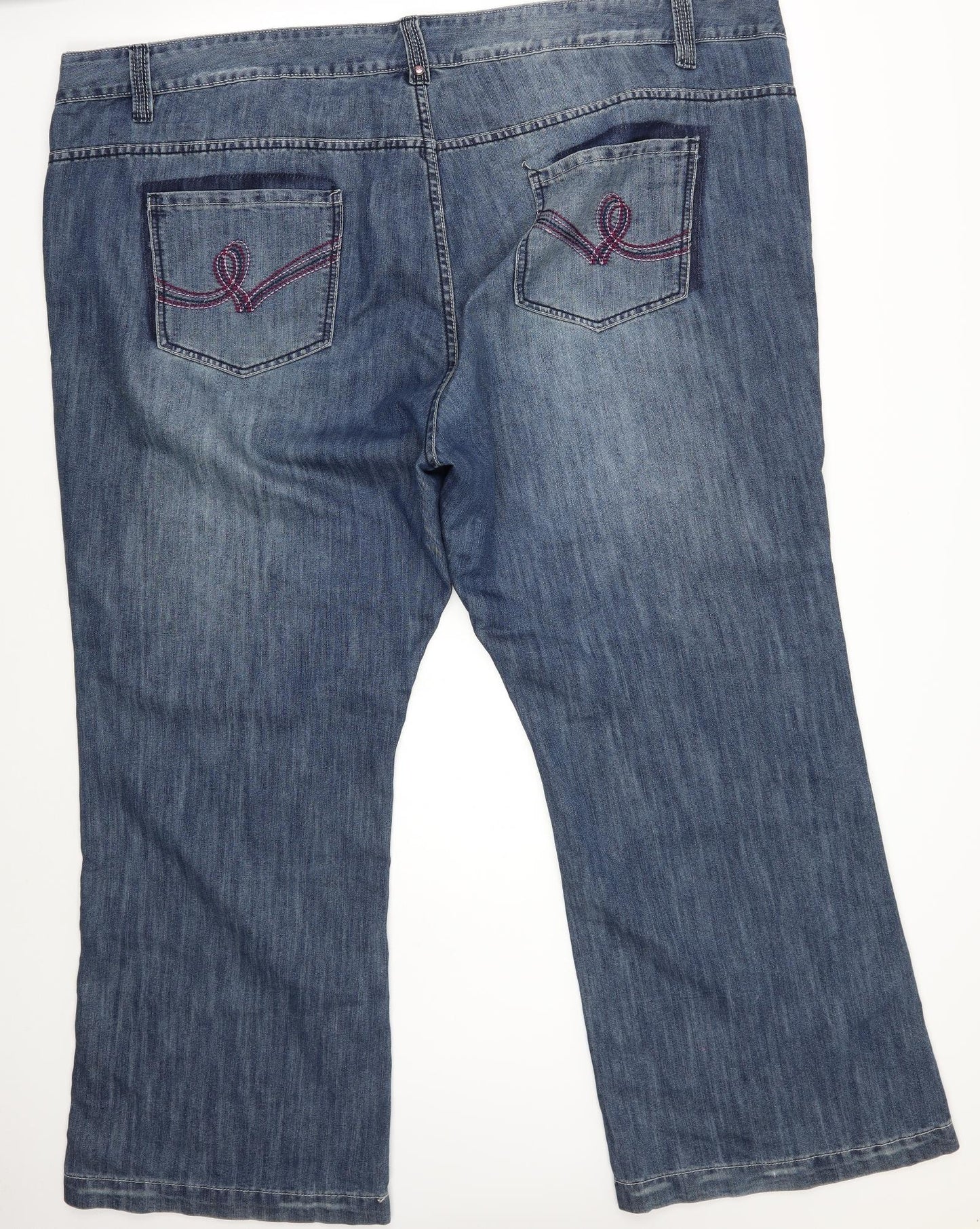 Evans Womens Blue   Straight Jeans Size 28 L28 in