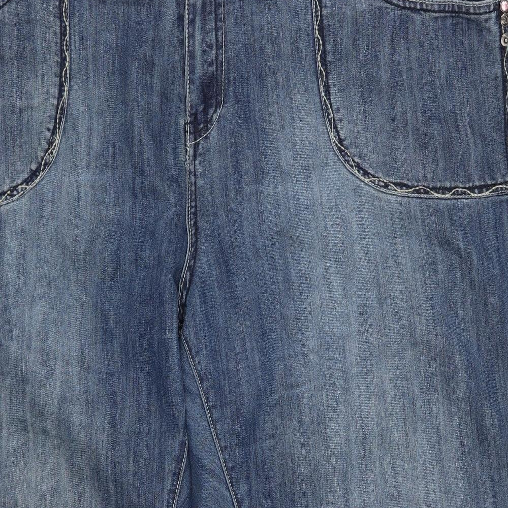 Evans Womens Blue   Straight Jeans Size 28 L28 in