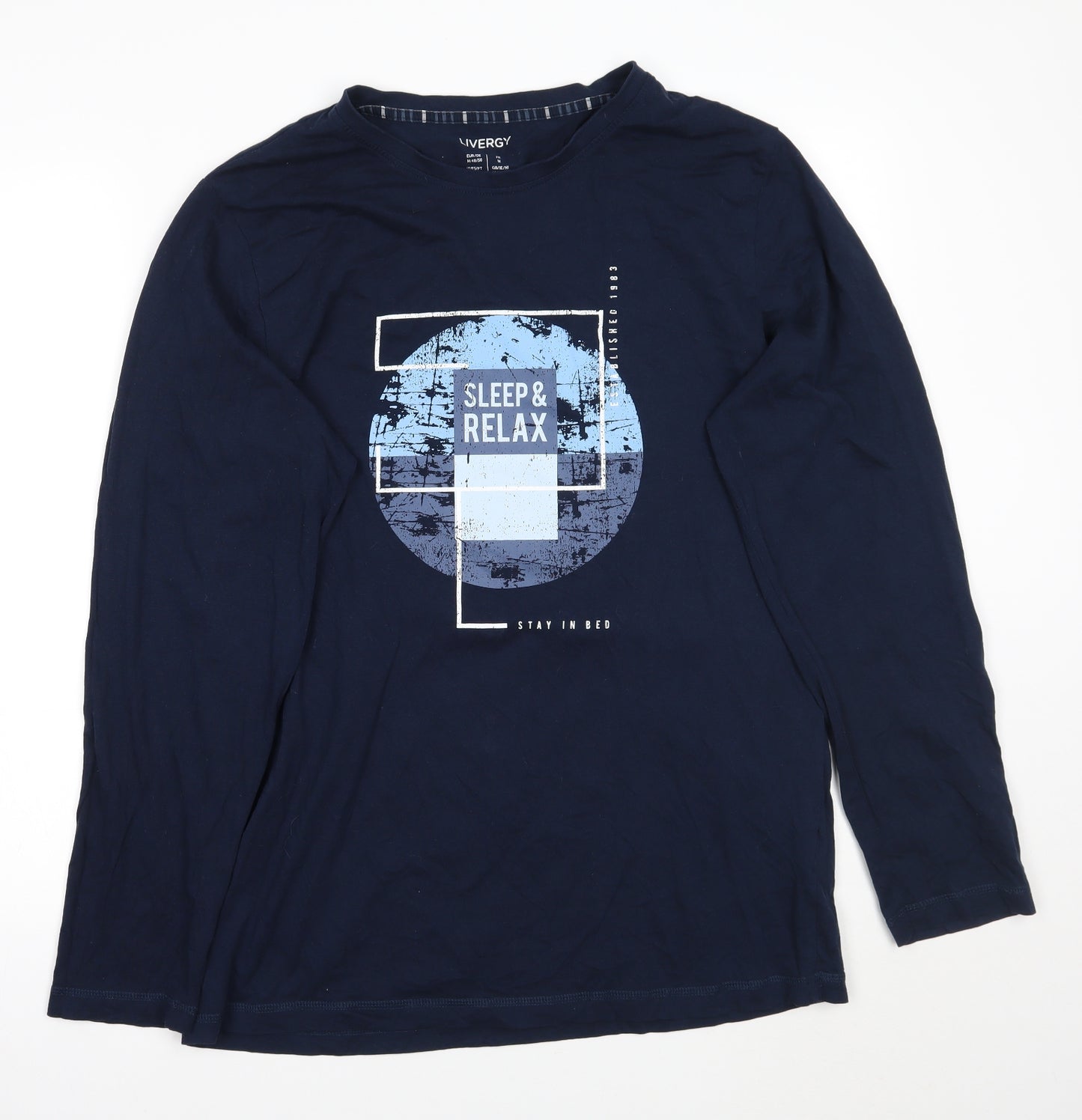 Liverly Mens Blue    T-Shirt Size M