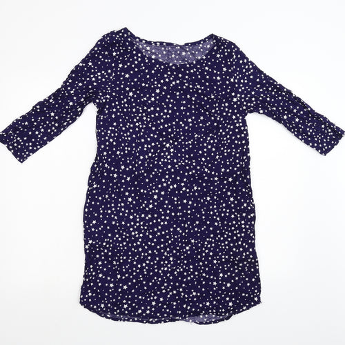 H&M Womens Blue Geometric  Slip Dress  Size S  - Stars