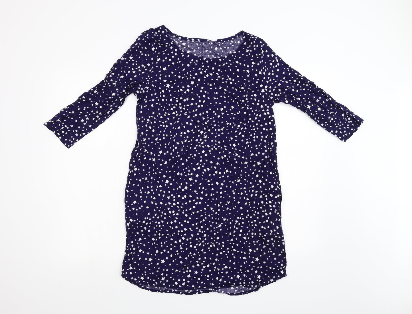 H&M Womens Blue Geometric  Slip Dress  Size S  - Stars