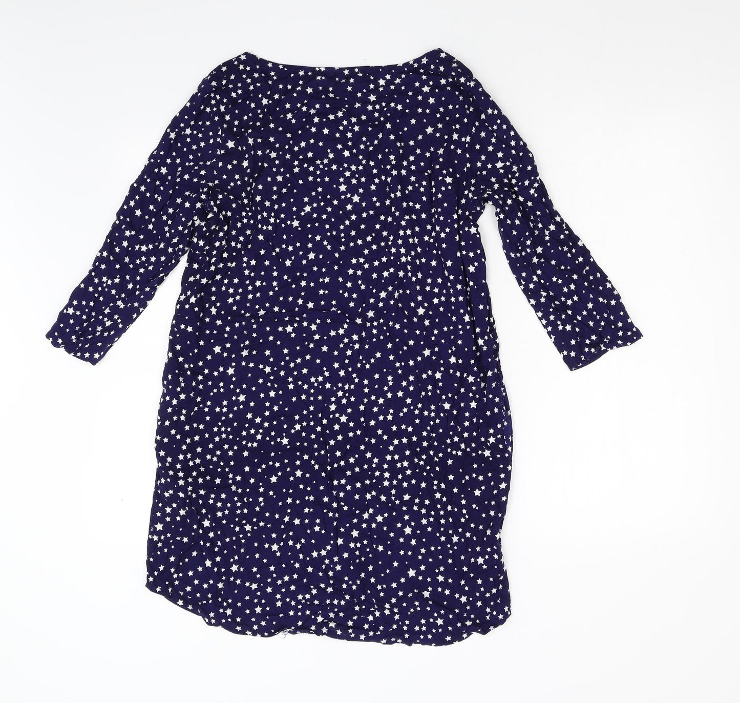 H&M Womens Blue Geometric  Slip Dress  Size S  - Stars