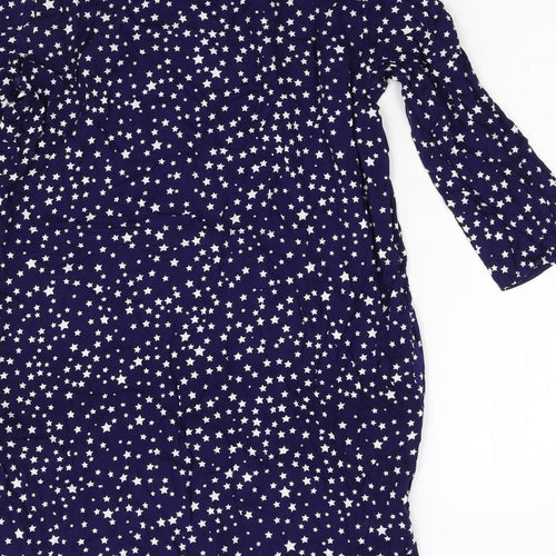 H&M Womens Blue Geometric  Slip Dress  Size S  - Stars