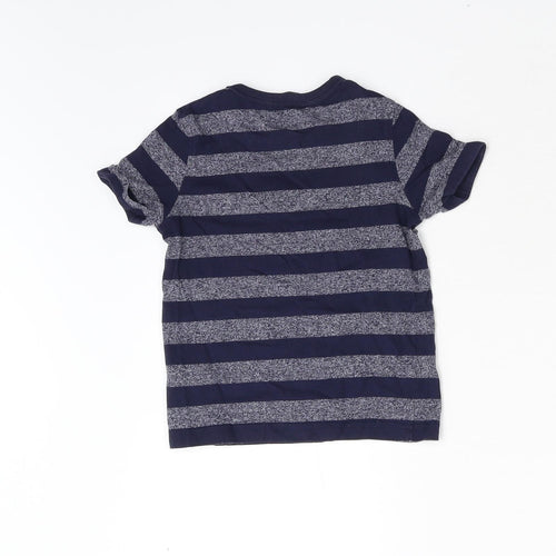 George Girls Blue Striped  Basic T-Shirt Size 2-3 Years