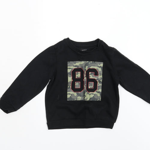Primark Girls Black   Pullover Sweatshirt Size 3-4 Years