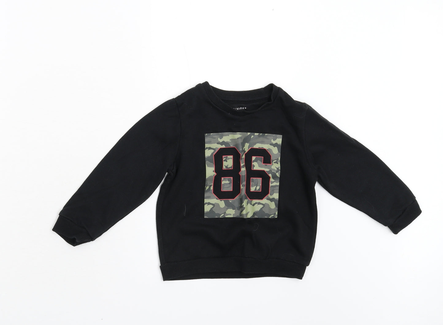 Primark Girls Black   Pullover Sweatshirt Size 3-4 Years